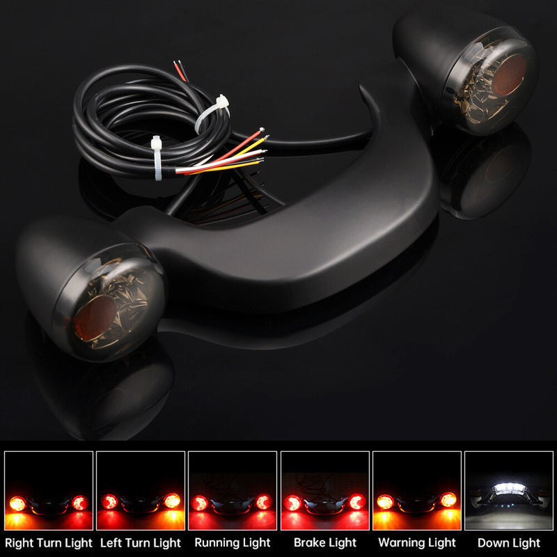 Rear Turn Signal Brake Light Bar for Harley Street Glide Road Glide 10-23
