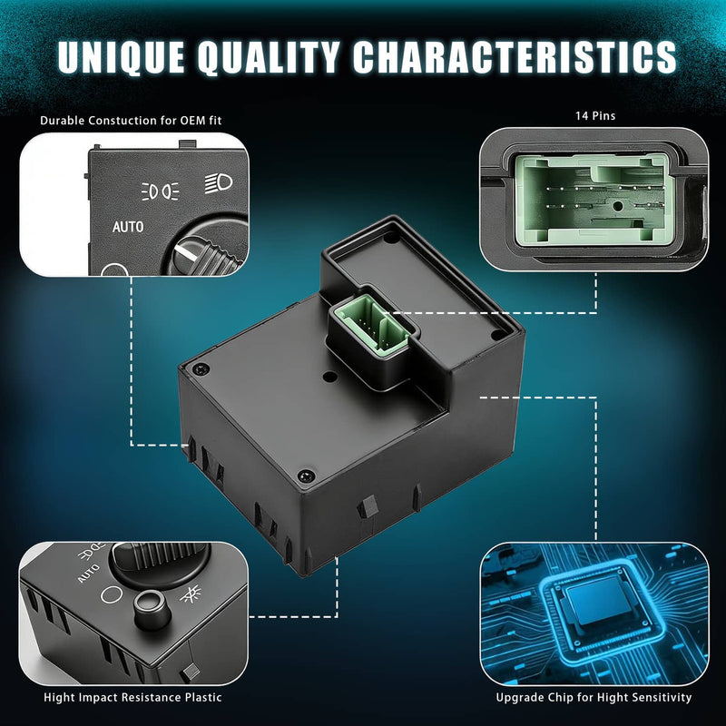 LED Headlight Switch for Chevrolet Silverado Suburban Tahoe Sierra Black