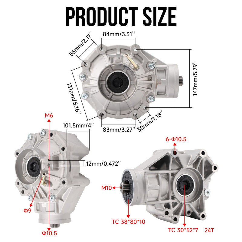 Rear Differential Diff for Can-Am Outlander 1000 2013 2014 2015 2016 2017
