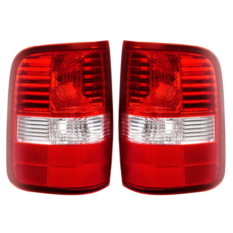 Red Lens Tail Light Set for Ford F-150 2004-2008 Driver Passenger Side