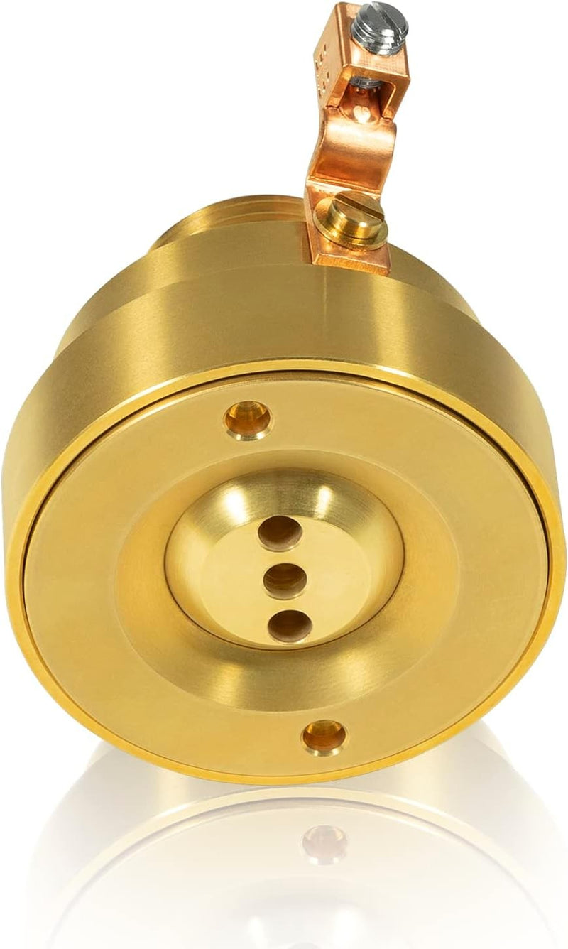 Swimming Pool Spa Brass Deck Jet Fountain Nozzle 3 Hole with Grounding Lug
