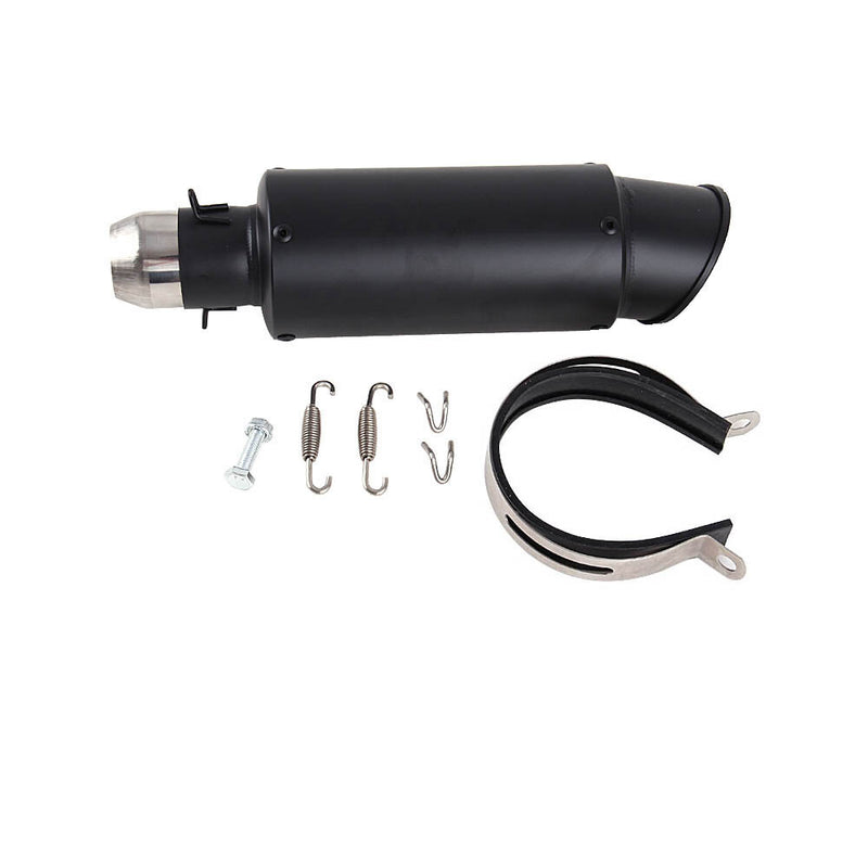 Universal Motorcycle Exhaust Muffler Tail Pipe Slip On DB Killer Black