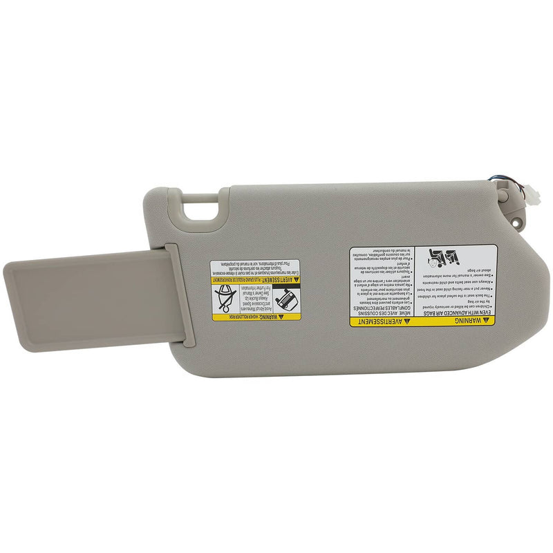 96401-9PB0A Sun Visor with Lamp Left Driver Gray for 2013-2018 Nissan Pathfinder