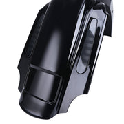 DURAFORCE Black 4'' Stretched Extended LED Rear Fender for Harley Touring CVO 1993-2008