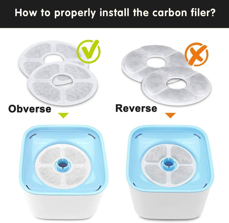 12x Pet Water Fountain Replacement Filters for Catit Cat Dog Drinking Flower