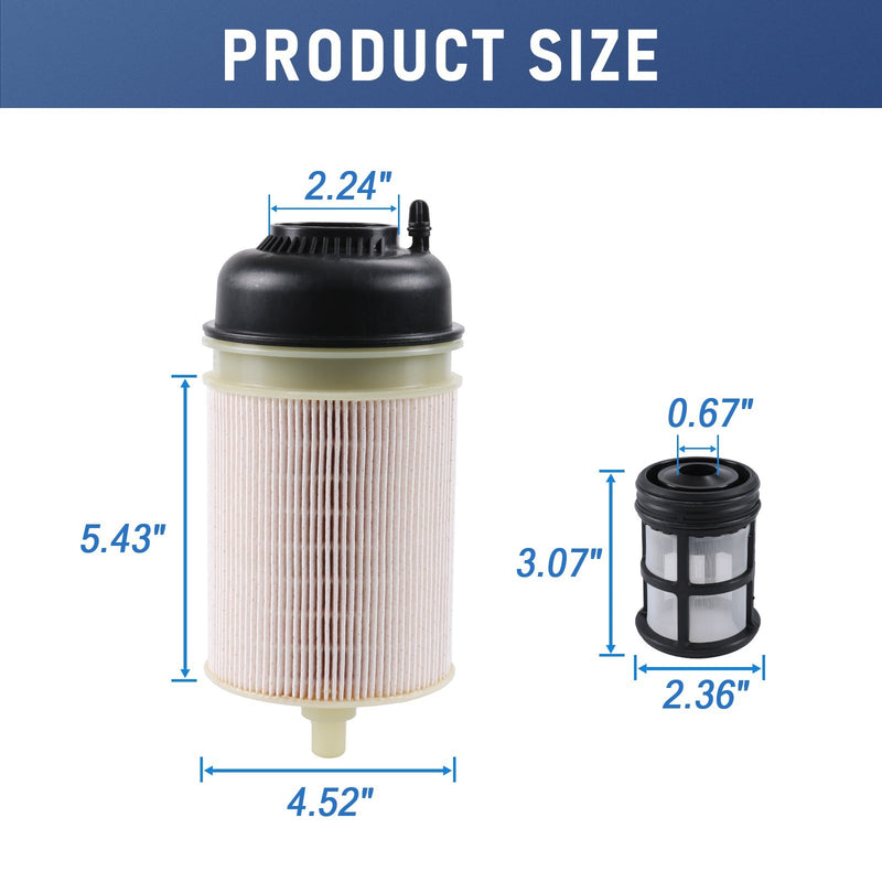PF9908 Fuel Filter and Oil Filter P551005 for Freightliner Cascadia DD13 DD15 DD