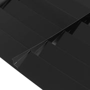 DURAFORCE Aluminum Rear Window Louvers for Ford Mustang 1969-1970 Cover Sun Shade Black