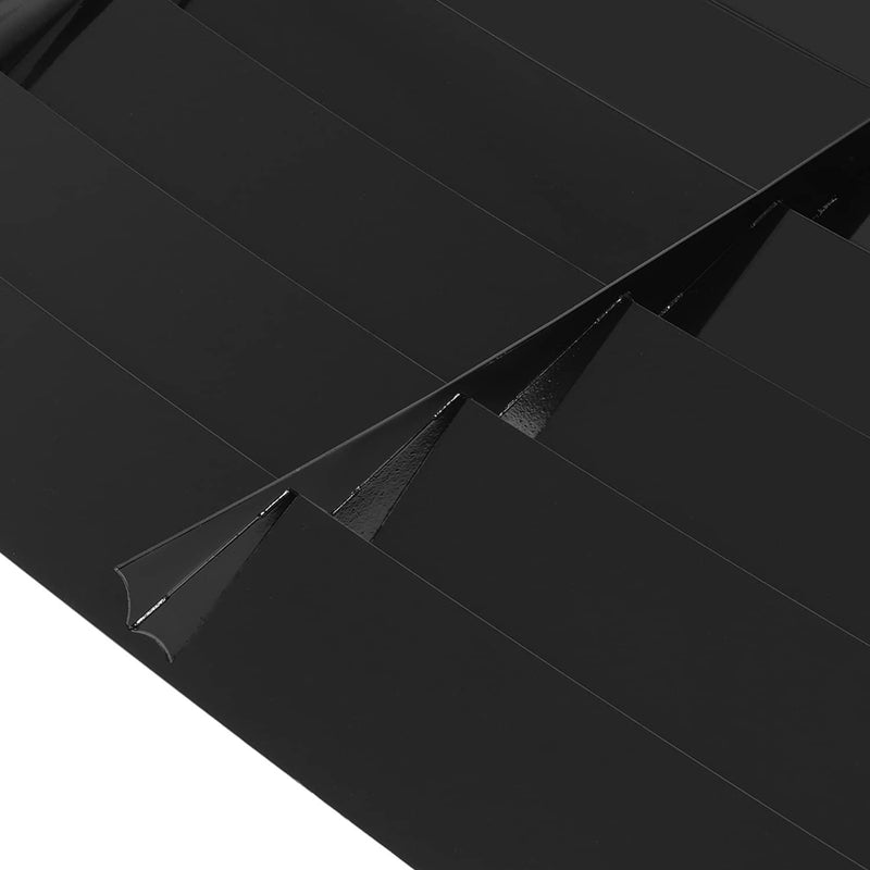 DURAFORCE Aluminum Rear Window Louvers for Ford Mustang 1969-1970 Cover Sun Shade Black