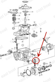 DURAFORCE 876614 859262 Stop Solenoid for Volvo Penta Diesel AD31 AD41 MD22 KAD43