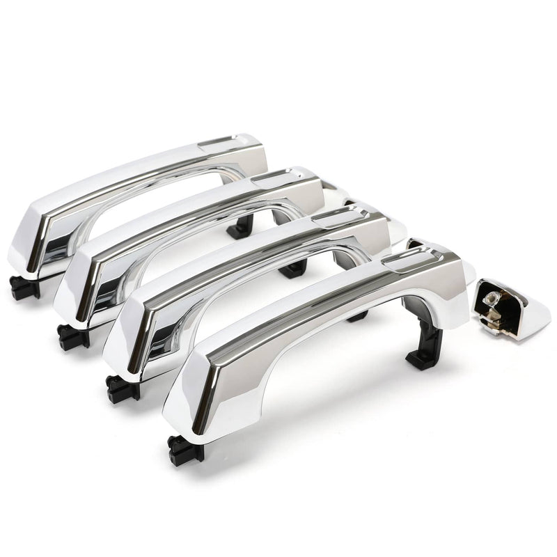DURAFORCE Chrome Outside Door Handle for Hummer H3 H3T 2006-2010 07 Front Rear Left Right