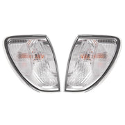 DURAFORCE Front Corner Lights Clear With Bulbs for Toyota Land Cruiser 1998-2004 Pair