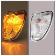 DURAFORCE Front Corner Lights Clear With Bulbs for Toyota Land Cruiser 1998-2004 Pair