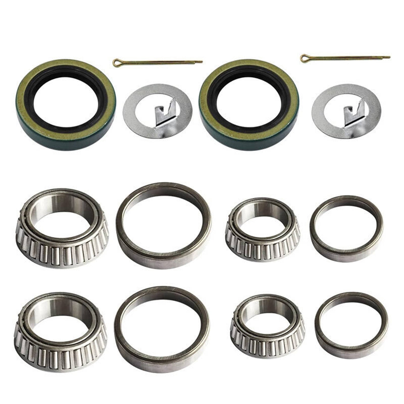 2Pcs Trailer Hub Race Bearings Kit L44649 L44610 L68149 L68111 for 3500# Axle