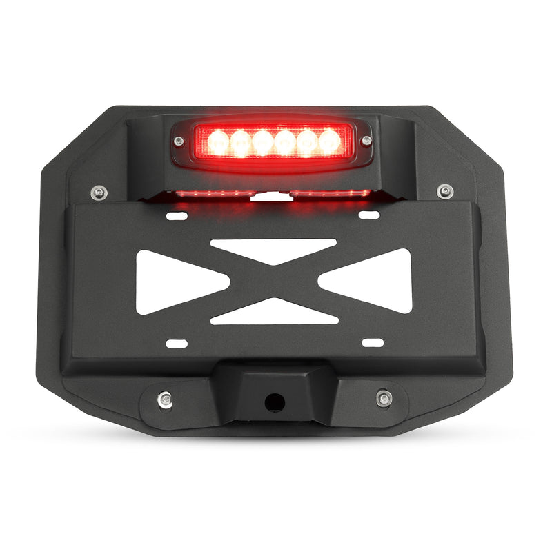 Spare Tire License Plate With Third Brake Light for Jeep Wrangler JK 2007-2018