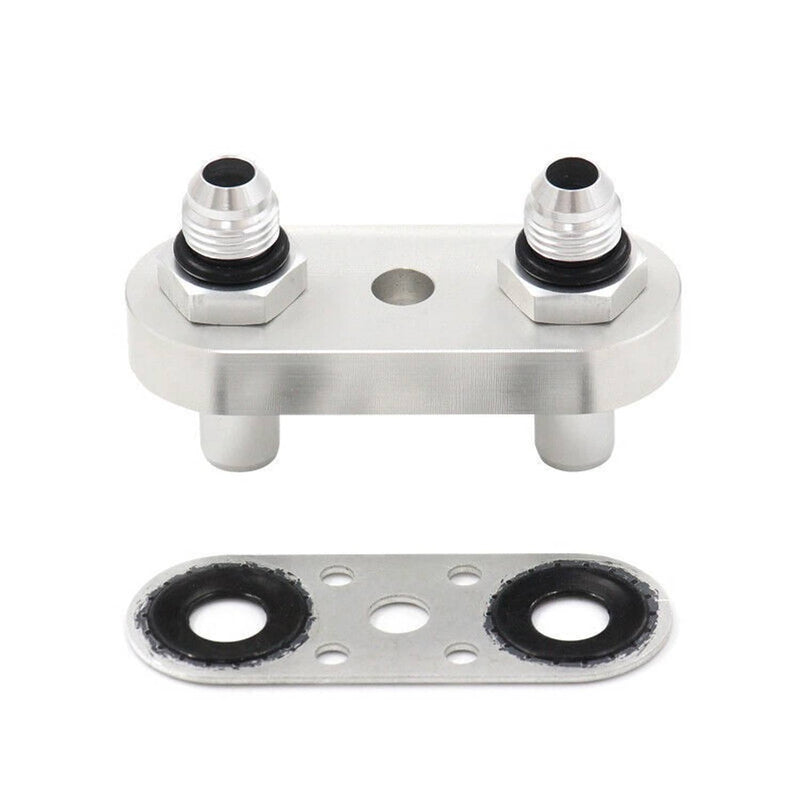 Transmission Cooler Line Adapter Plate 6AN Fittings 6L80E 6L90E 8L90E