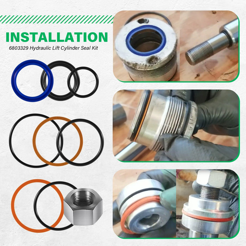 6803329 7137769 Hydraulic Lift Cylinder Seal Kit for Bobcat 444 500 520 2 Sets