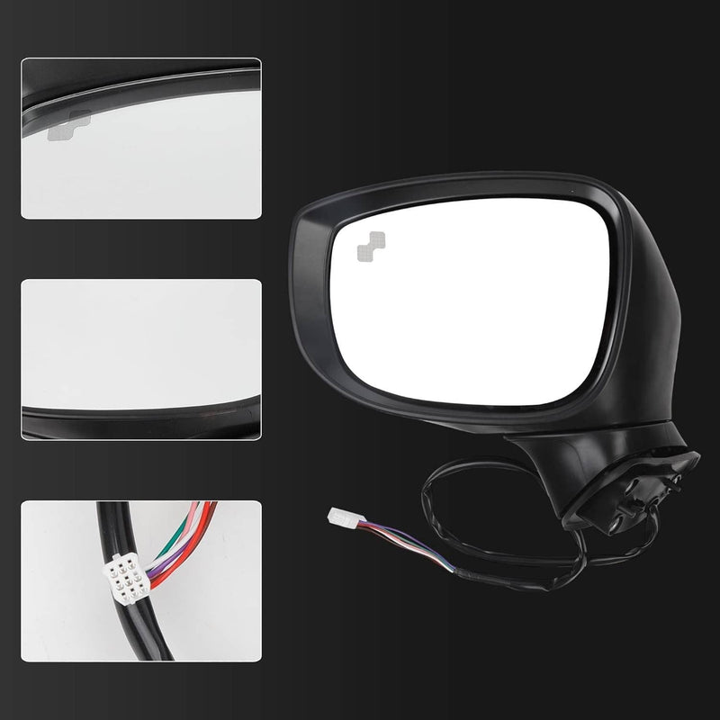 Left Driver Side Mirror for Mazda CX-5 2017-2024 BSM Power Turn Signal