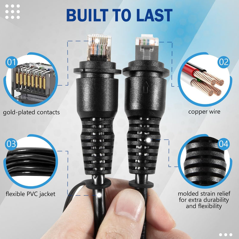 010-10550-00 6FT Marine Network Cable RJ45 for Garmin Navigation Screen Models