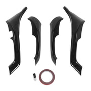 DURAFORCE Interior Door Armrest Cover Trim for Acura TSX 2009-2014 Gloss Black 4Pcs