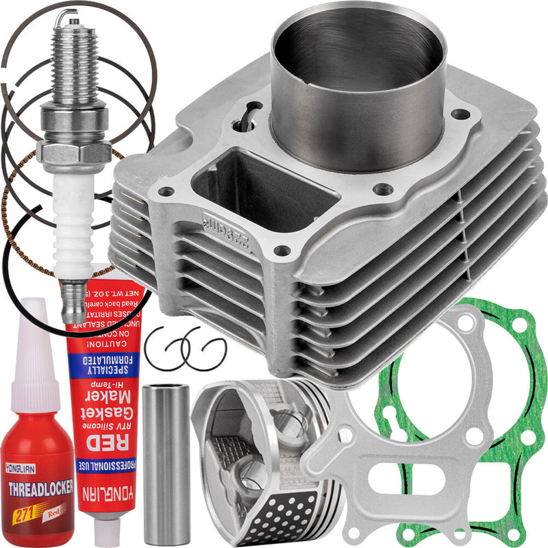 72mm Cylinder Jug Piston Top End Kit for Honda TRX250X 2009-20 TRX250EX 2001-08