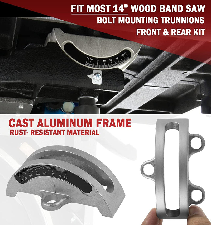 14in Bandsaw Trunnions Front Rear Kit for 426-02-395-0005 426-02-0-950-0002 2PCS