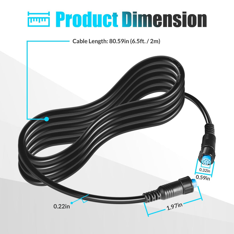 010-12528-30 Marine Network Cable 6.5 ft 2 m Small Connector for GLS 10
