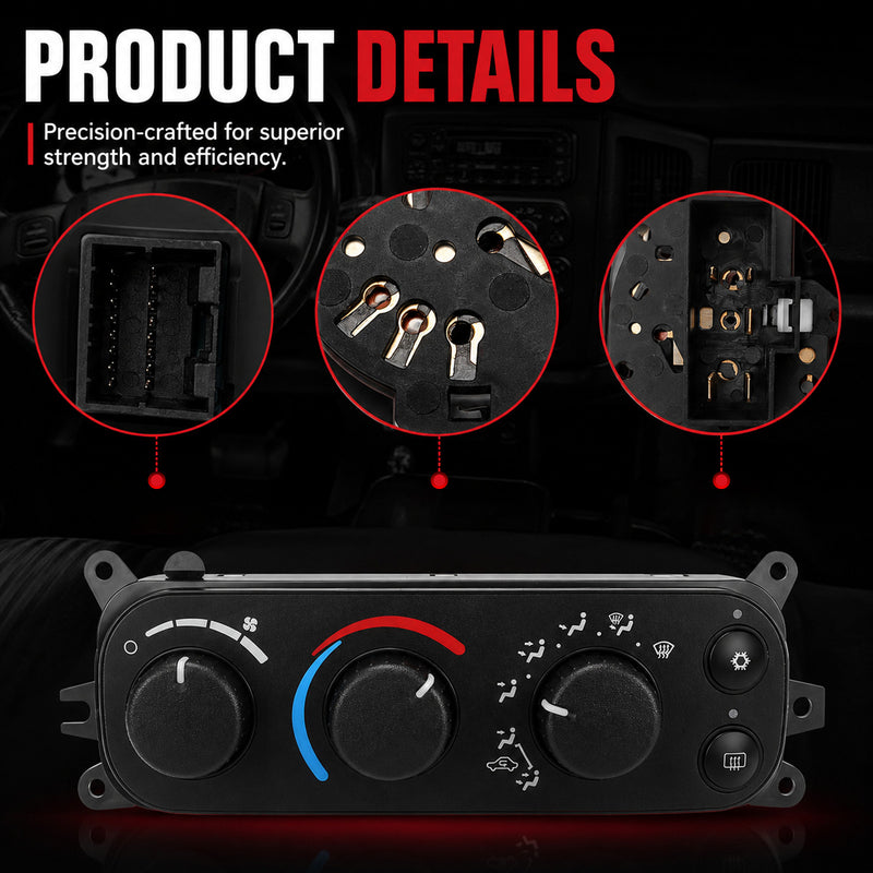 A/C Heater Climate Control Module for Dodge Ram 1500 2500 3500 02-05 599-212
