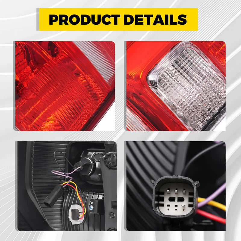 DURAFORCE Tail Light Brake Lamp Right Side for Ford 2018-2021 Expedition XL XLT Halogen