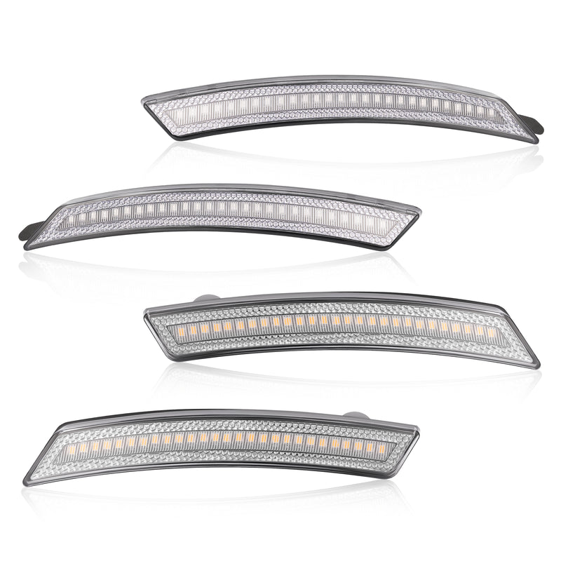 Side Marker Fender Lights Front Rear for Mini Cooper 2007-2015 R55 R56 R57 Set