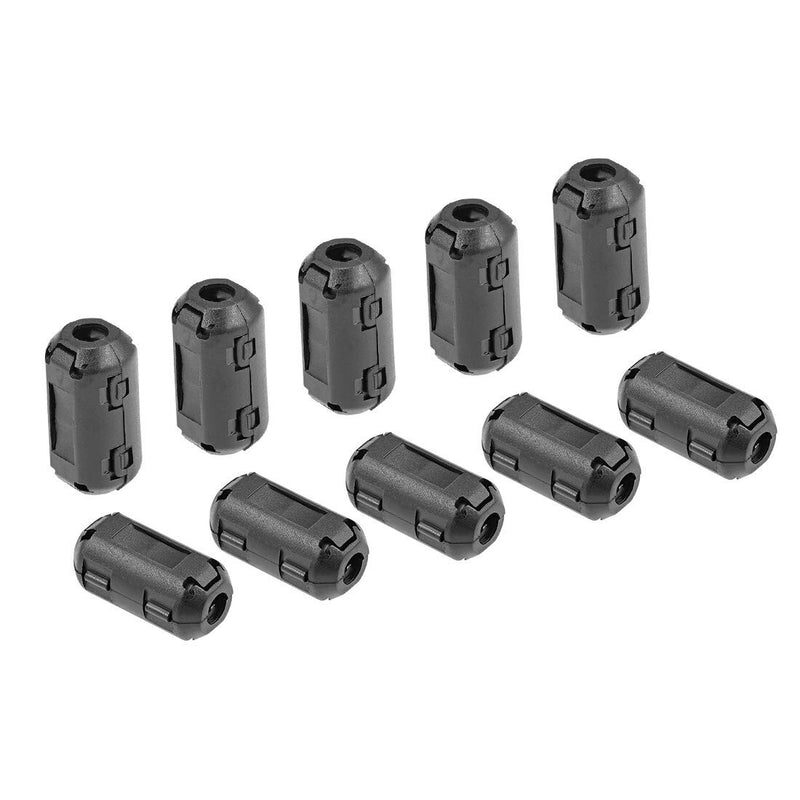 Ferrite Bead Clamp Choke Coil RFI EMI Noise Filter Cable Clip 10 PCs
