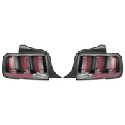 DURAFORCE Clear Lens LED Tail Lights Rear Brake Lamps for Ford Mustang 2005-2009 Set