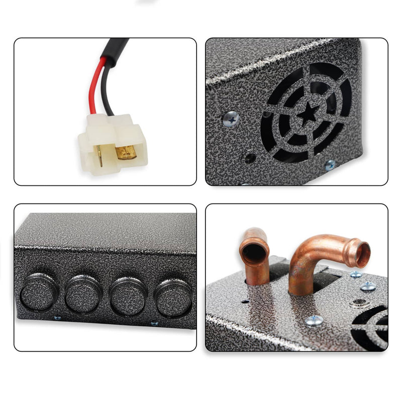 12 Volt Underdash Heater Heat w/ Speed Switch for Car Truck 4 Port