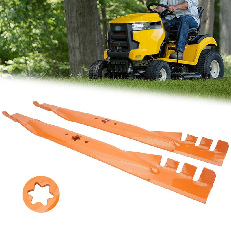 DURAFORCE 942-04290 6 Point Star 46 inch Mower Blades for Cub Cadet XT1-46 XT2 LT46 LX46 2