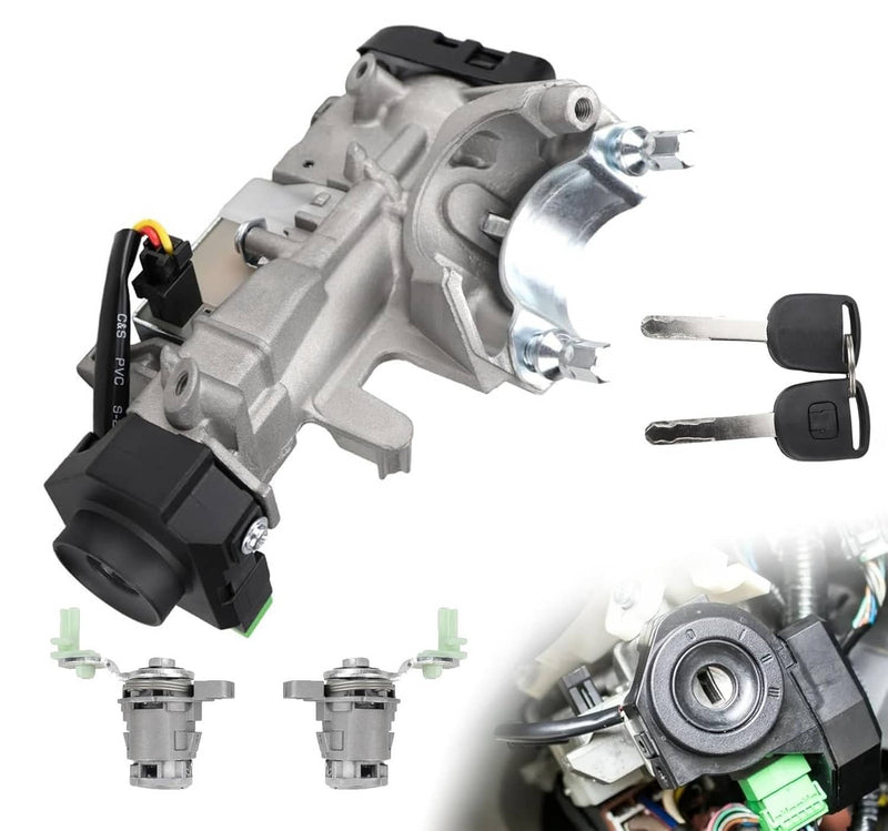Ignition Switch Lock Cylinder 72185-S9A-013 with 2 Keys for Honda CR-V 2002-2006