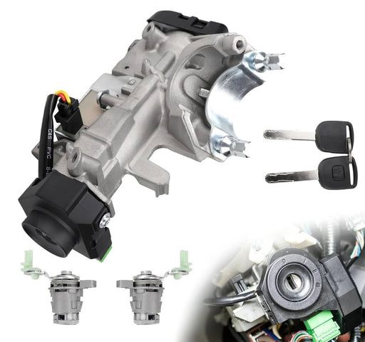 DURAFORCE Ignition Switch Lock Cylinder 72185-S9A-013 with 2 Keys for Honda CR-V 2002-2006