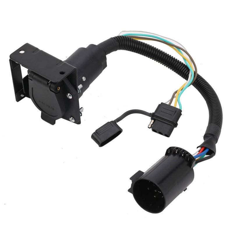 7 Way Trailer Wiring Harness 4 Way Flat Plug Kits for Chevy Silverado 1500 2500