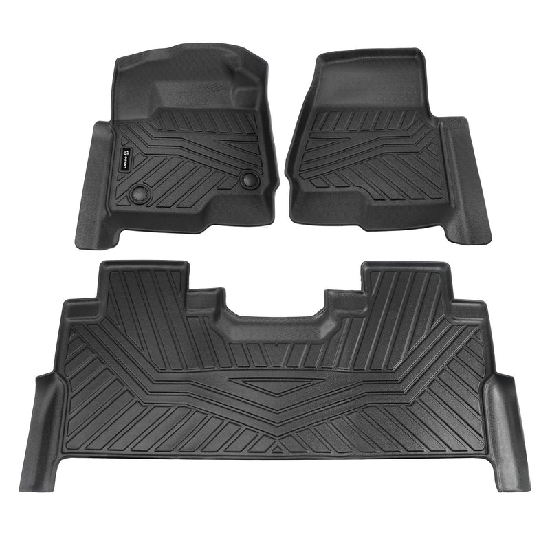 TPE Floor Mats for Ford F250 F350 F450 F550 2017-2026 Super Duty Crew Cab