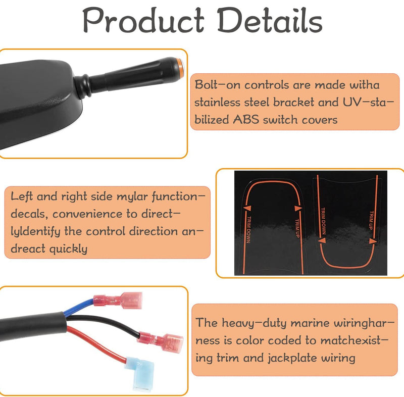 PT2000P-1P Pro Trim Jack Plate Control Switch for SeaStar Steering Helm Mount