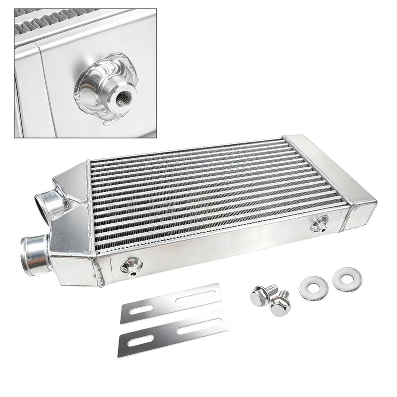 2.5" Aluminum Intercooler Front Mount Universal Inlet & Outlet One Side