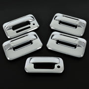 DURAFORCE Chrome Door Handle Tailgate Covers With Keypad for Ford F150 2004-2014 4 Door