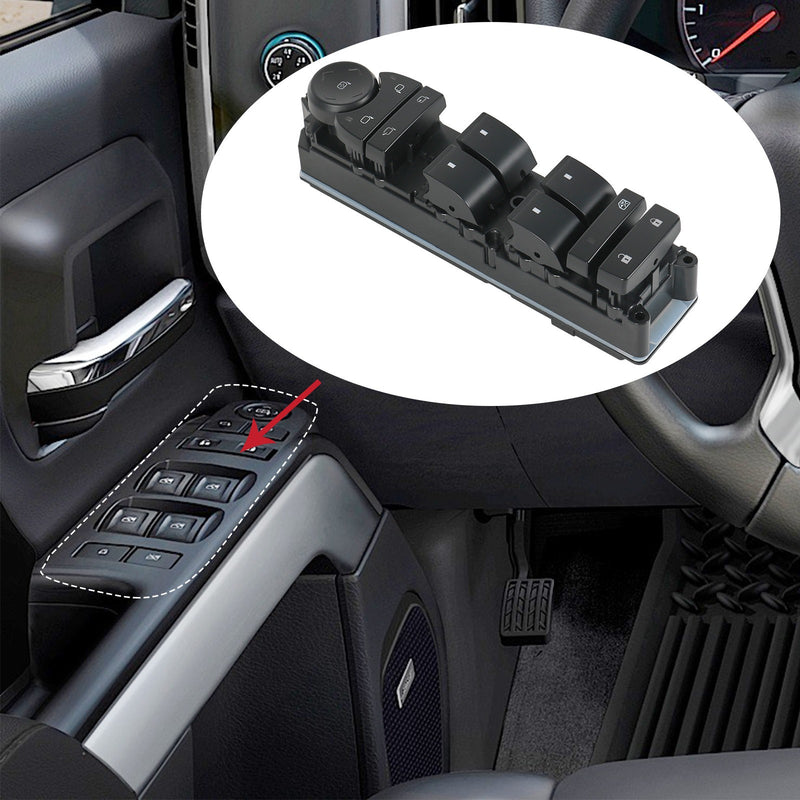 Driver Left Door Window Switch Panel Control for 2007-14 Chevrolet GMC Cadillac