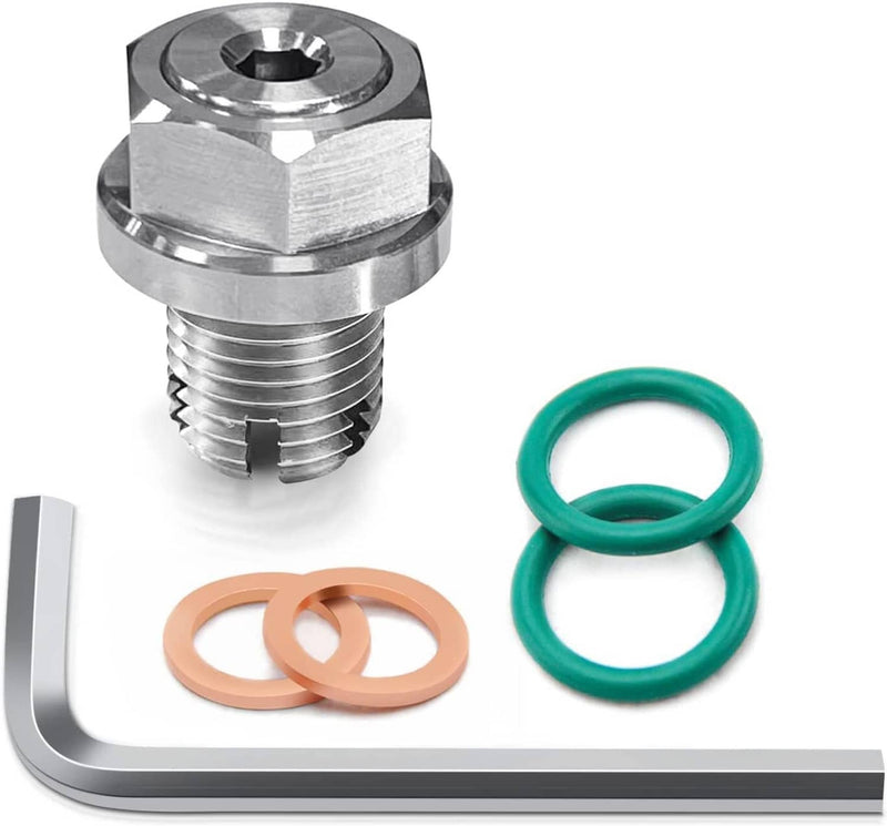 M18 1-1.5x15mm Oil Drain Plug Self-Tapping Piggyback Stainless Steel Repair Kit