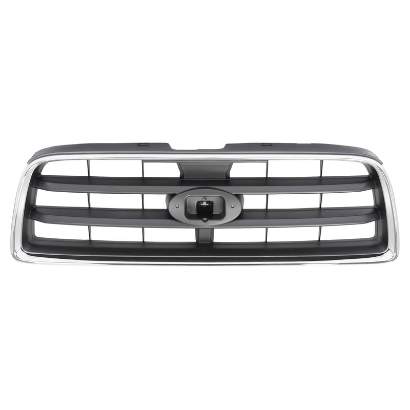 DURAFORCE Front Chrome Shell Grille with Gray Insert for Subaru Forester 2003-2005