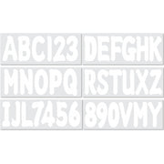DURAFORCE Marine Boat White Sticker Decal A-Z Letters And 0-9 Numbers 3" 4 Sets