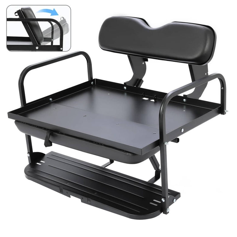 Rear Seat Kit Cushion for Yamaha G14 G16 G19 G20 G21 G22 Golf Cart Black