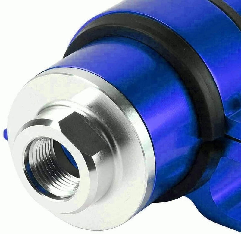 Blue 30 Micron Billet Aluminum Inline Fuel Petrol Filter Bracket AN6 AN8 AN10