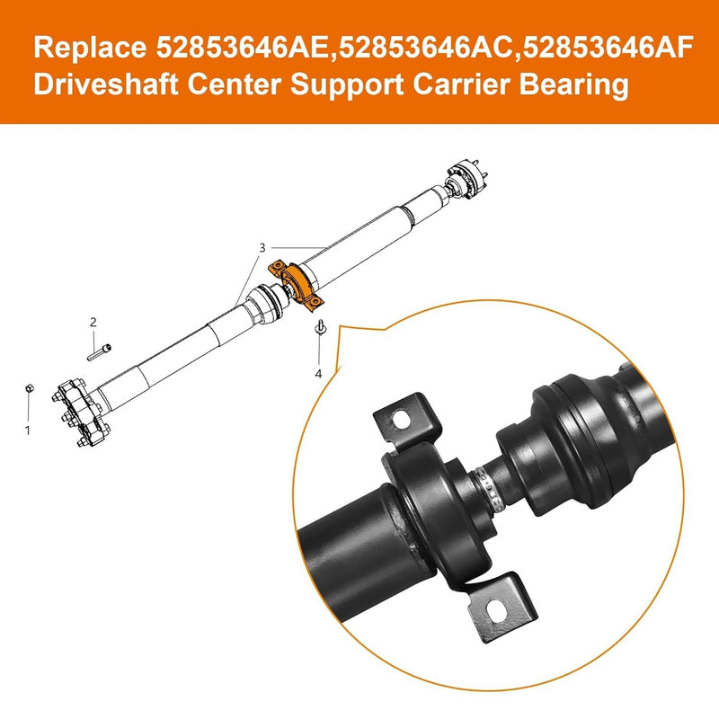 2011+ Dodge WD Durango Driveshaft Center Support Bearing Carrier Upgrade