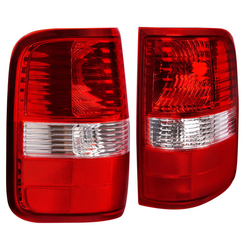 DURAFORCE Red Lens Tail Light Set for Ford F-150 2004-2008 Driver Passenger Side