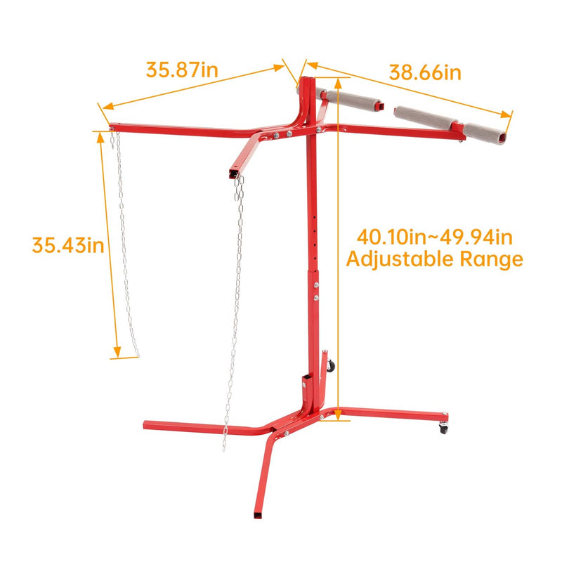 DURAFORCE 50 Inch Bumper Tree Auto Body Door Fender Panel Paint Rack Adjustable Work Stand
