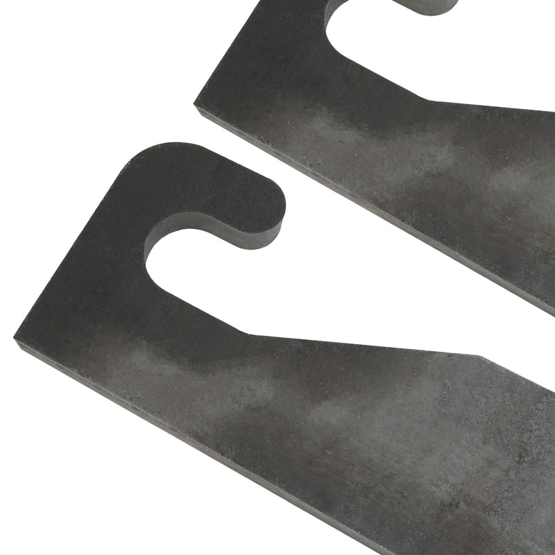 2PCS Quick Attach Coupler Loader Brackets With Wear Ears for JRB 416 Blank Steel